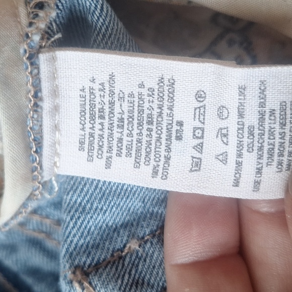 We The Free Vintage Paisley Wide Leg with Denim Panels Size 24 - Picture 4 of 7